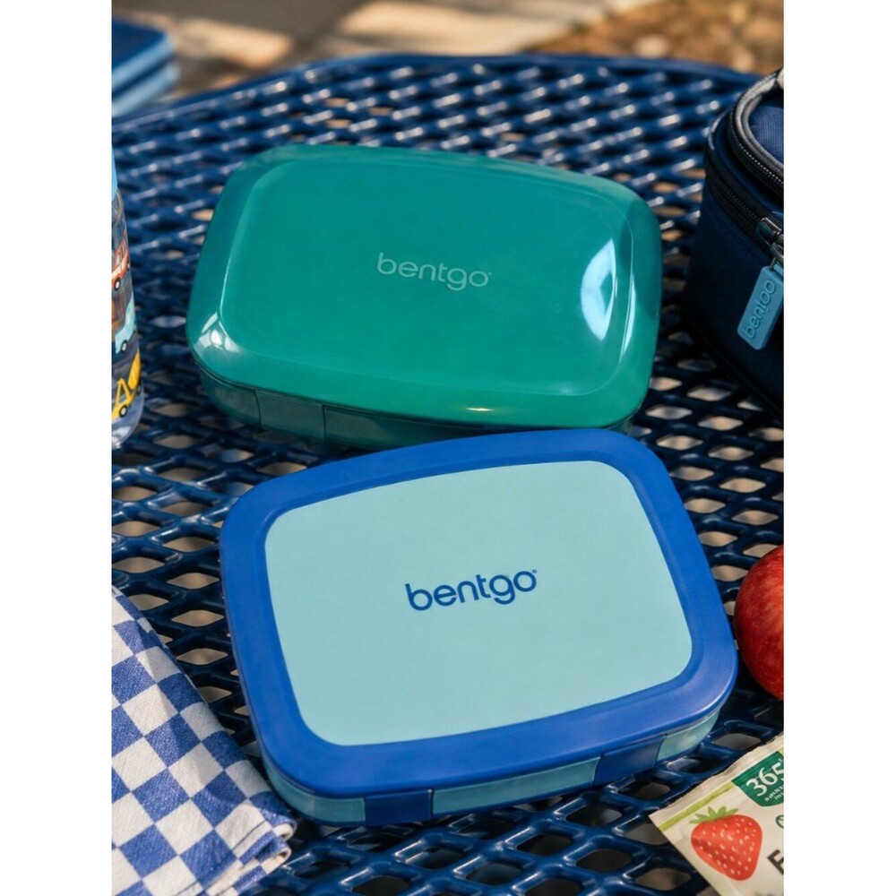 Bentgo Kids Leakproof Bento Lunch Box LOT OF 2 Blue Teal BPA Free School Lunch
